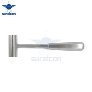 Venta al por mayor Partsch ortopédico 22MM 18cm 220g instrumentos quirúrgicos manuales de Acero Inoxidable base Surgicon hueso martillo mazos MOL - Product Image 3