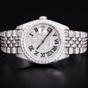 เครื่องประดับเพชรเม็ดเล็กๆสีขาวและสีม่วงดูได้ที่แล็บนาฬิกากลไกสำหรับปลูกในราคาโรงงาน - Product Image 3