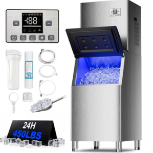 Brand New Industrial & DIY Grade Commercial <b>Ice</b> <b>Maker</b> Machine 450Lbs/24H 250Lbs Storage - Product Image 5