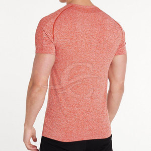 Camiseta de gimnasio de verano hecha a medida para hombre, ropa deportiva lisa de manga corta de punto de poliéster/algodón de secado rápido de 220 gramos - Product Image 3