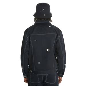 Veste utilitaire à œillets Veste élégante et fonctionnelle avec détails à œillets pour hommes et femmes, parfaite pour les vêtements décontractés et l'extérieur - Product Image 2
