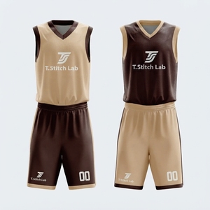 Nouvelle Arrivée Maillot de Basketball Réversible Personnalisé avec Logo pour Hommes, Coupe Automatisée, Sans Manches, Anti-Transpiration, 100% Polyester - Product Image 1