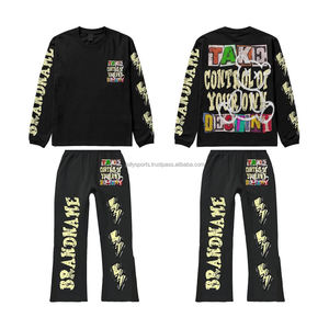 Trajes de chándal de alta calidad al por mayor para hombre, última moda deportiva, conjuntos de chándal de 2 piezas para hombre, chándal con logotipo personalizado para hombre - Product Image 1