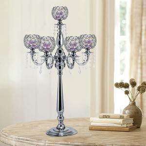 Elegant diamond top <b>Candelabra</b> Available in Antique Style Perfect for Living Room Decor Dining Table Centerpiece Formal Events - Product Image 2