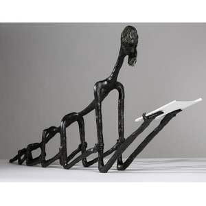 Vente en gros Sculptures en or modernes écologiques Artisanat en aluminium personnalisé Logo personnalisé pour la décoration de jardin à la maison Fabricant - Product Image 5