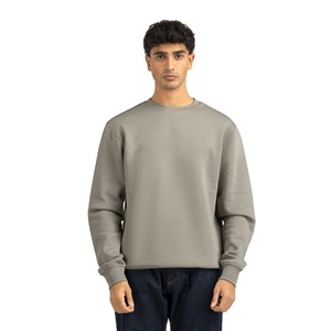 Sweat-shirt streetwear pour homme, 240g, coton molletonné, épais, col rond, hiver, service OEM écologique - Product Image 1