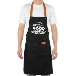 Delantal de cocina moderno con diseño de ajuste cómodo Delantal de tela suave para uso diario en la cocina - Product Image 5