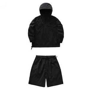 OEM Wind Breaker Plus Size <b>Sets</b> Windproof Men Polyester Nylon Windbreaker Short Tracksuit Zipper Jackets and Shorts 2 Pcs <b>Set</b> - Product Image 2