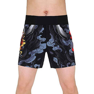 Shorts de combat MMA personnalisés de haute qualité, imprimés numériquement, 100% polyester, légers, respirants, durables, séchage rapide, compression - Product Image 5