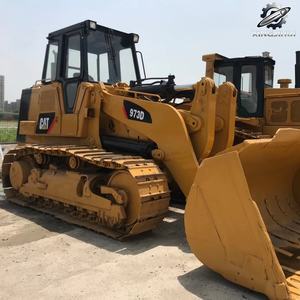 Chargeuse sur chenilles Caterpillar 973D d'occasion, 28 tonnes, godet de 3,2 m³, marque japonaise d'origine, faible nombre d'heures, certifiée CE, matériel de construction - Product Image 2