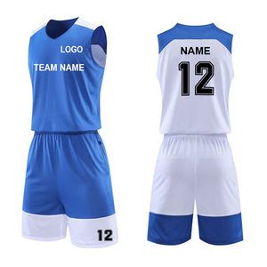 Maillot de basket-ball unisexe réversible personnalisable en polyester 100 % imprimé par transfert thermique, grande taille, collection 2026 - Product Image 1