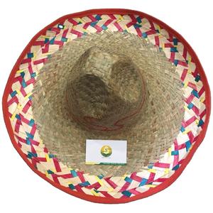 Sombrero de paja tradicional para todas las edades de gran tamaño gran oferta/Sombrero de paja mexicano de ala ancha con precio barato multicolor - Product Image 1