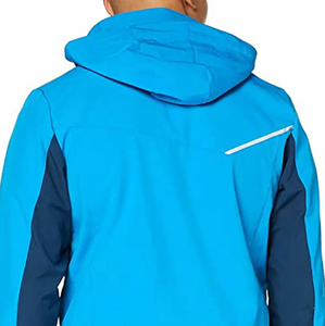 Conjunto Deportivo de 2 Piezas para Hombre: Chaqueta Cortavientos con Capucha y Cremallera, Forro de Malla Personalizado, Estilo Urbano de Invierno, y Pantalones Cortos - Product Image 4