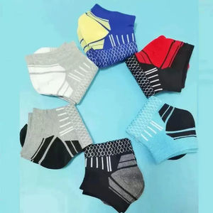 Chaussettes athlétiques personnalisées paires de chaussettes courtes de sport pour hommes Chaussettes athlétiques respirantes toutes saisons évacuant l'humidité - Product Image 6