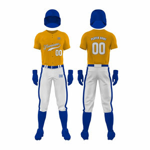 Design Your Own Men's Baseball Uniform Breathable Comfortable Baseball Uniform Made In Pakistan - Product Image 4