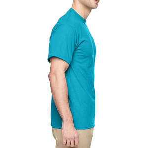 Camisetas de algodón de alta calidad para hombre, diseño elegante de cuello redondo, estampado personalizado, tela de punto Lisa minimalista, patrón sólido - Product Image 5