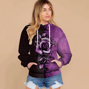 Logo personnalisé Sportswear Hoodies Workout Fitness Fleece Plus Size Sweat-shirt et pantalon de survêtement Jogger Sets Hoodies pour les femmes - Product Image 1