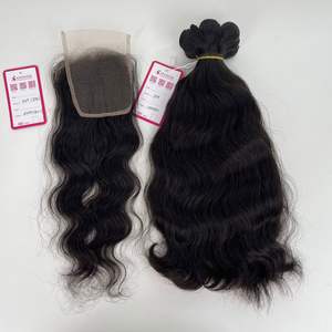 Extensiones de cabello humano tejido Remy virgen vendedor de paquetes de cabello crudo vietnamita natural gratis - Product Image 5