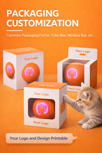 Jouet interactif pour animaux de compagnie, balle roulante électrique rechargeable par USB, en PC et TPR, résistant aux morsures, mouvement automatique, pour chien et <span class=keywords><strong>chat</strong></span> - Product Image 5