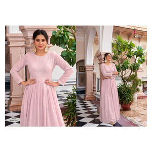 Vêtements ethniques indiens Nouveau Designer Premium Georgette & Chinon Broderie Robe par Royal Export à prix raisonnable - Product Image 1