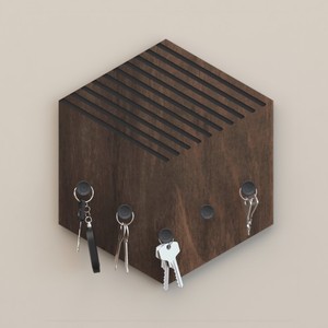 Bluewud Ramnet Thiết Kế Gỗ Treo Tường Trang Trí Nội Thất Key Chủ Hanger Với 5 Knobs Cho Phòng Ngủ Nghiên Cứu Phòng Khách Đồ Nội Thất Nhà - Product Image 1