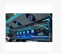 Accessoires intérieurs de véhicule d'affaires de luxe, écran de télévision de voiture LCD incurvé haute définition personnalisé de 29 pouces