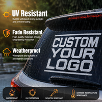 Autocollants personnalisés en vinyle pour vitres arrière de voiture, autocollants découpés sur mesure avec logo pour pare-brise arrière de voiture