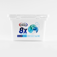 Détergent à lessive liquide jetable écologique en capsules en gros, haute teneur en ingrédients, faible mousse pour le nettoyage des tissus