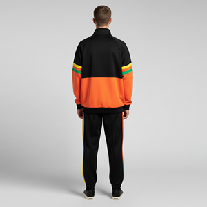 Chándales transpirables de gran tamaño con cremallera completa y logotipo personalizado al por mayor, conjuntos de pantalones de chándal y sudadera con capucha de alta calidad, algodón 100% para invierno - Product Image 4