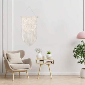 Colgante de pared de macramé hecho a mano para decoración del hogar, suministro de fábrica de calidad superior, disponible a precio asequible - Product Image 5