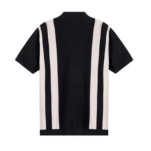 Haute qualité hommes décontracté été coton Piqué conception propre Logo hommes à manches courtes fermeture éclair polos - Product Image 2