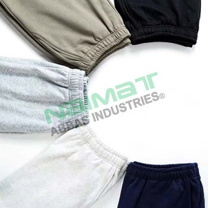 Breathable 100% Cotton Casual Straight Leg Opening Jogging Elastic Waist Back Pockets <b>Lightweight</b> Windproof Sweat Pants for <b>Men</b> - Product Image 6