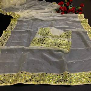 ÚLTIMA SECUENCIA DE DISEÑADOR DE TELA SAREE PARA MUJER - Product Image 3