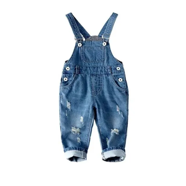 Migliori tutine in Denim abbigliamento da ragazza tute per bambini Set da donna pantaloni in Jeans pagliaccetto da bambino da ragazzo a vita alta Set per bambini