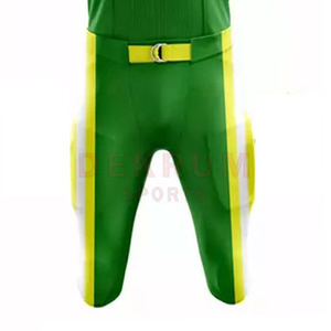 ชุดยูนิฟอร์มอเมริกันฟุตบอลแขนสั้นแบบ OEM ดีไซน์ยอดนิยม ระบายอากาศได้ดี ไซส์พลัส ปรับแต่งได้ คุณภาพสูง - Product Image 5