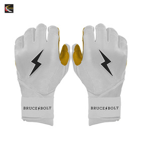 Guantes de Bateo de Béisbol Profesionales Bruce Bolt de Alta Calidad, Puños Largos, Cuero Dividido Premium, Antideslizantes, Logotipo y Diseño Personalizados - Product Image 3