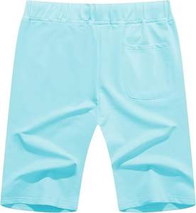 Short décontracté d'été pour homme Short noir respirant à séchage rapide Taille élastique Cordon de serrage Vêtements de plage et de gymnastique - Product Image 5