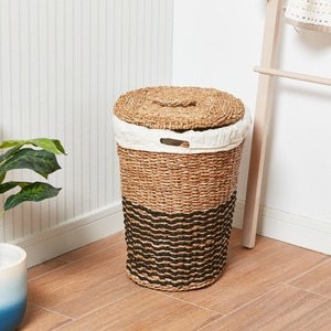 Contenedor de almacenamiento de cocina tejido a mano de hierba marina, excelente precio de venta, contenedores de rafia de hierba marina natural - Product Image 4