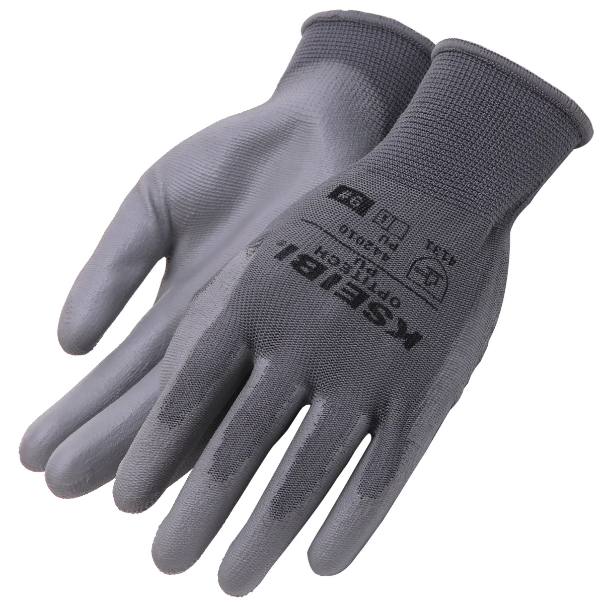 KSEIBI High Quality M #9 L #10 PU GLOVES Polyurethane To Protect Hands From Work Hazards