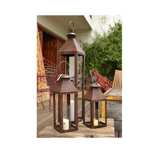 Artistic modern <b>large</b> metal <b>candle</b> lantern handcrafted decorative contemporary steel iron aluminum unique piece for gallery use - Product Image 1