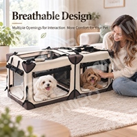 CANBO Hohe Qualität Portable Folding Pet Carry Crate für Hunde Komfortable Atmungsaktive Mesh Pet Dog Transport Tasche