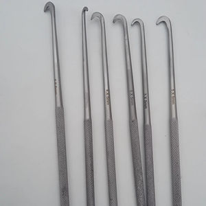 Juego de cuchillos de gancho para artroscopia de acero inoxidable alemán, instrumentos quirúrgicos ortopédicos manuales, certificado CE, Narham Enterprises - Product Image 1