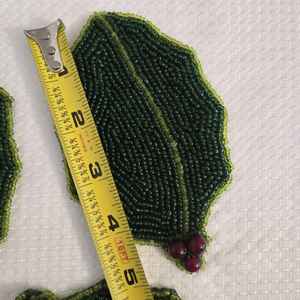 Handmade Beaded <b>Coasters</b> - Boho <b>Drink</b> <b>Coasters</b> with Polyester Backing (4x4 Inch) - Product Image 2