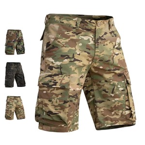 Short cargo tactique de haute qualité pour homme, respirant, à séchage rapide, en tissu Oxford, avec cordon de serrage, idéal pour le sport et le streetwear. - Product Image 1