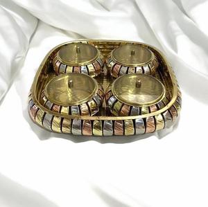 Boîtes de rangement décoratives en fer écologiques faites à la main pour épices et herbes, pour le stockage en vrac dans la cuisine, artisanat indien Tayyab - Product Image 3