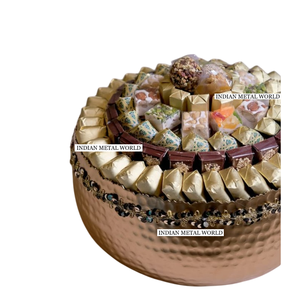 Finest Metal Chocolate Bowl Admirable Design Table Top Chocolate <b>Sweets</b> Serving Bowl Desserts Holder For <b>Parties</b> & Events - Product Image 6