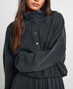 Conjunto de 2 Piezas de Sudadera con Capucha y Pantalones Deportivos de Color Sólido, Hechos a Medida, 100% Algodón, Felpa de Alta Calidad, Transpirable, Ropa Urbana, OEM - Product Image 4