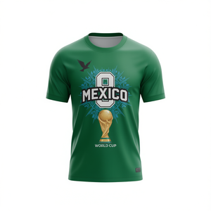 Maglia da Calcio Unisex 2026 WC Messico per Tifosi, T-shirt con Grafica Aquila Verde, Regalo - Product Image 2