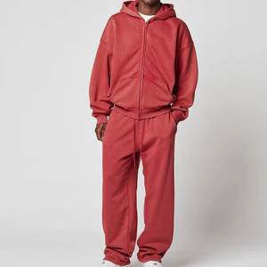 Chándal de lavado ácido al por mayor de moda logotipo impreso personalizado para hombres ropa de calle chándales de alta demanda para conjuntos transpirables de invierno - Product Image 1