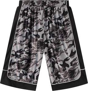 Short Streetwear Respirant pour Homme Logo Personnalisé Style Hip Hop Moderne Confortable Taille Élastique Conception Surdimensionnée Écologique - Product Image 3